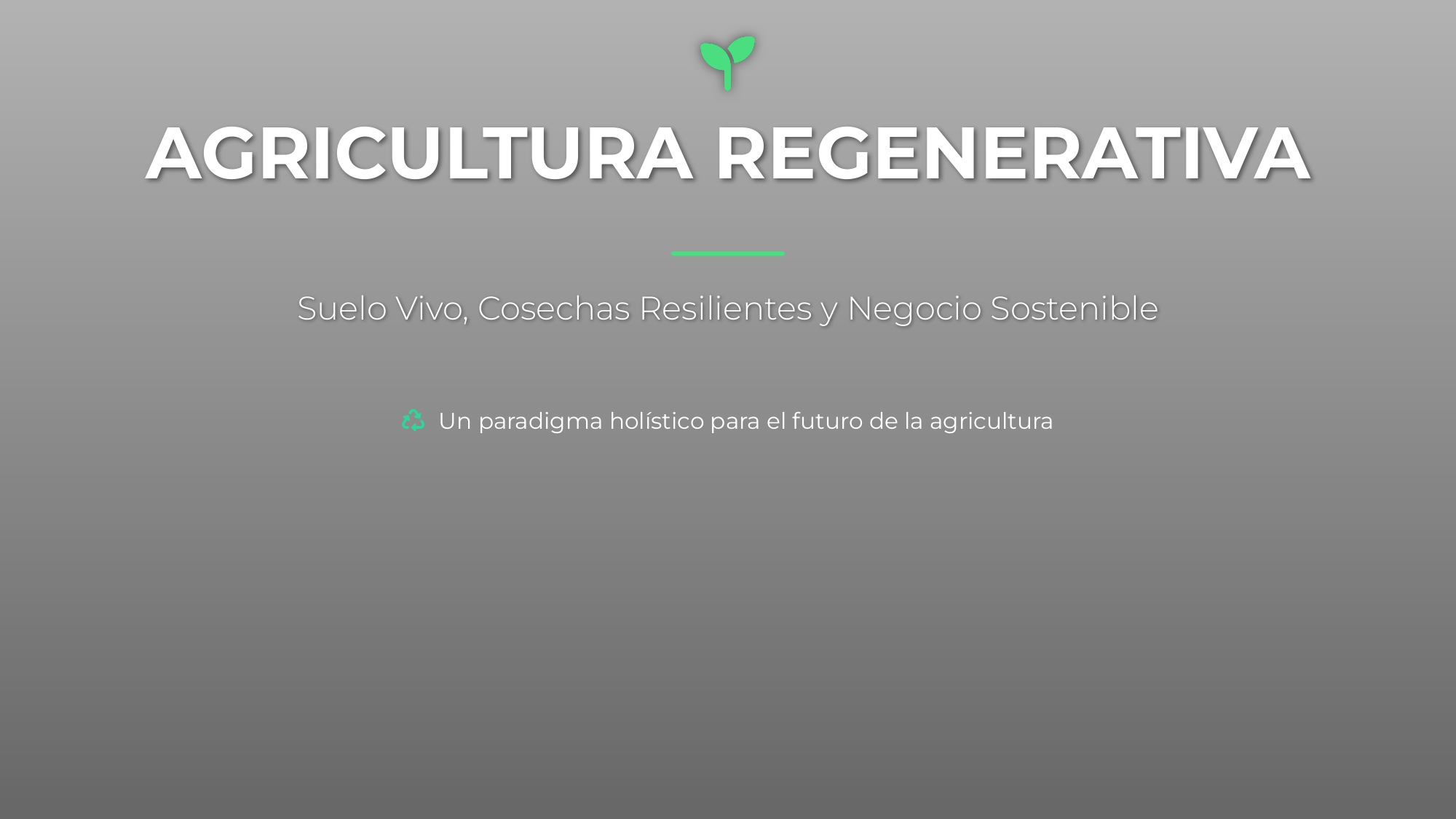 Agricultura Regenerativa
