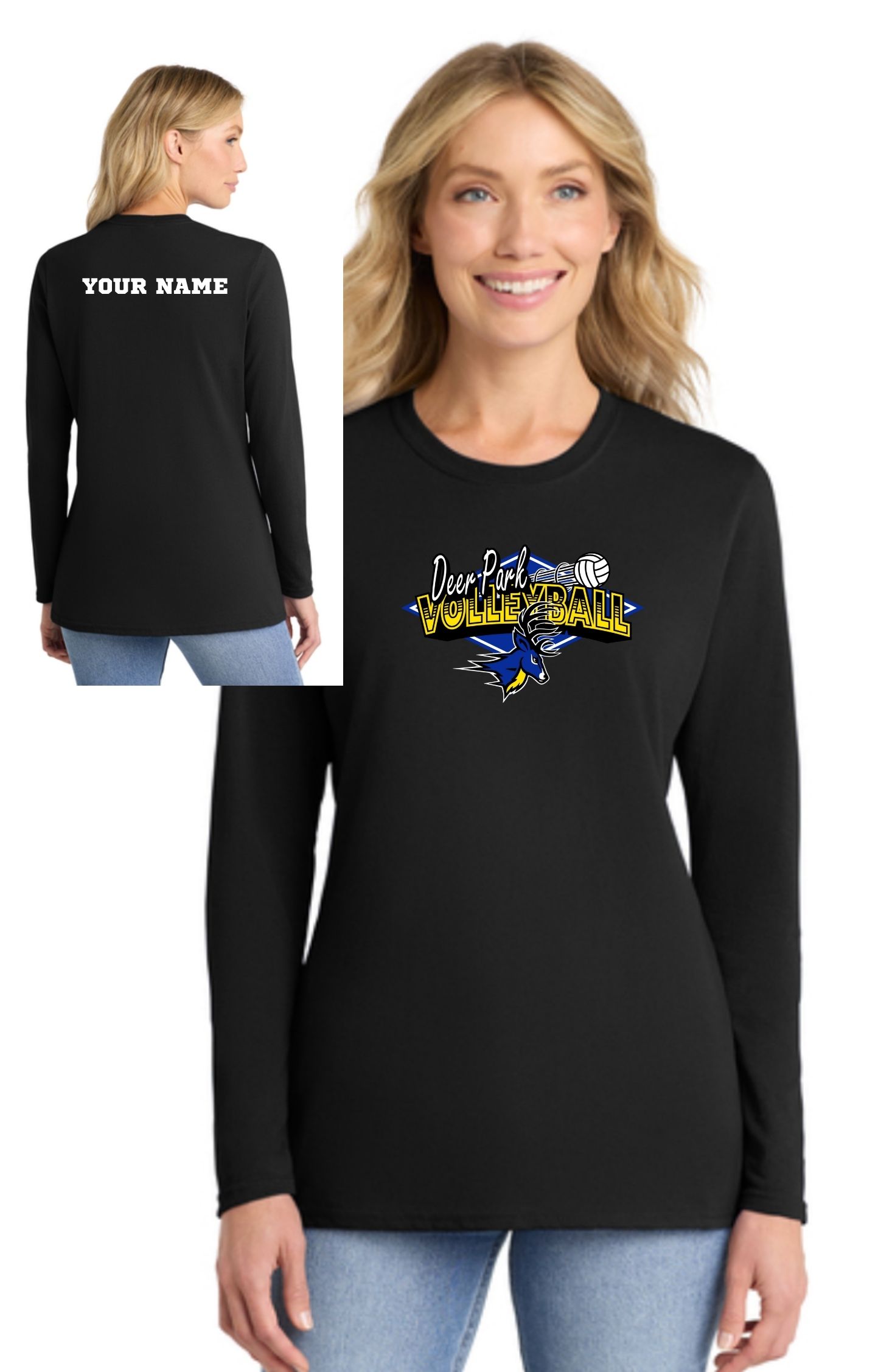 Personalized Ladies Long Sleeve Tee