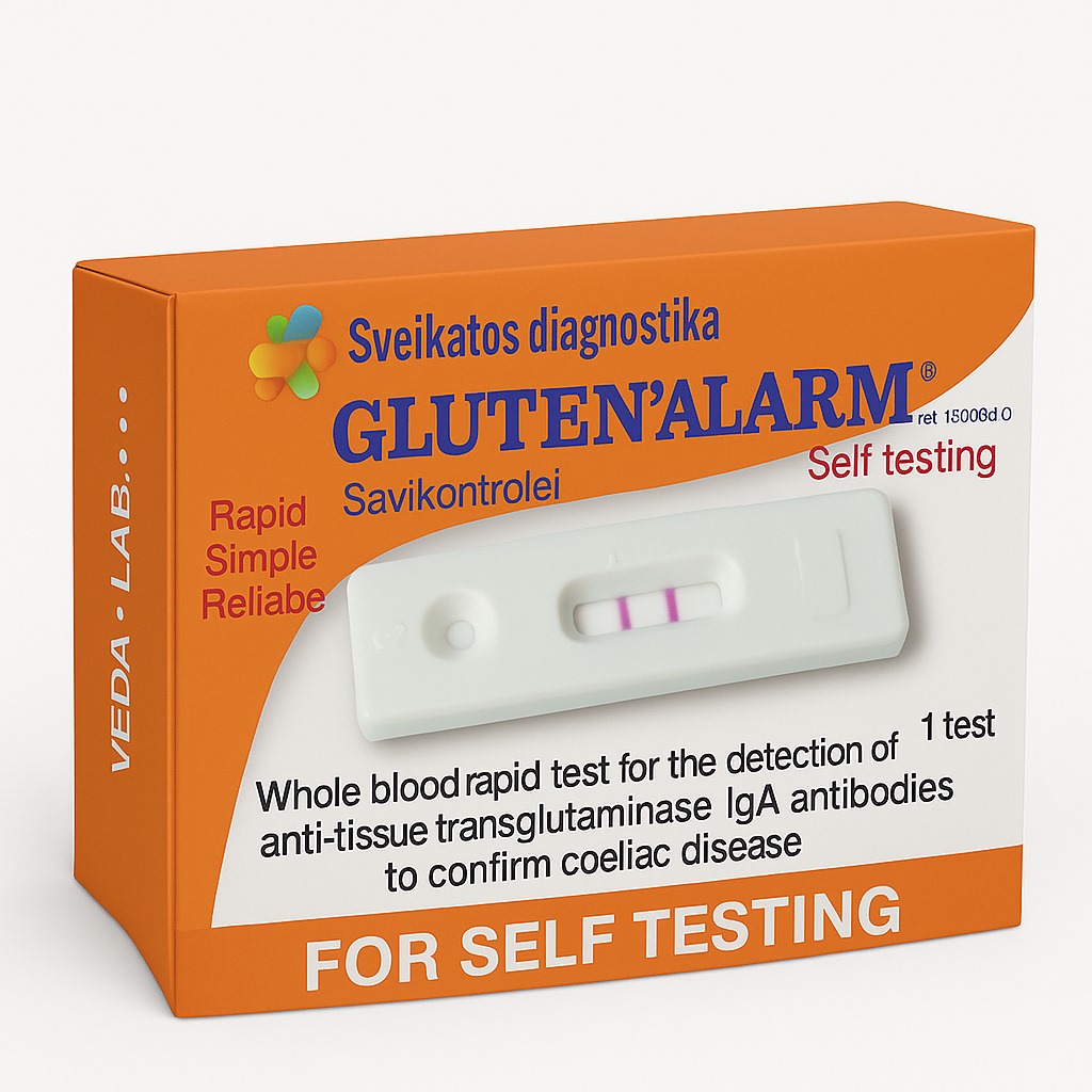 Gliuteno alergijos nustatymo testas GLUTEN'ALARM®