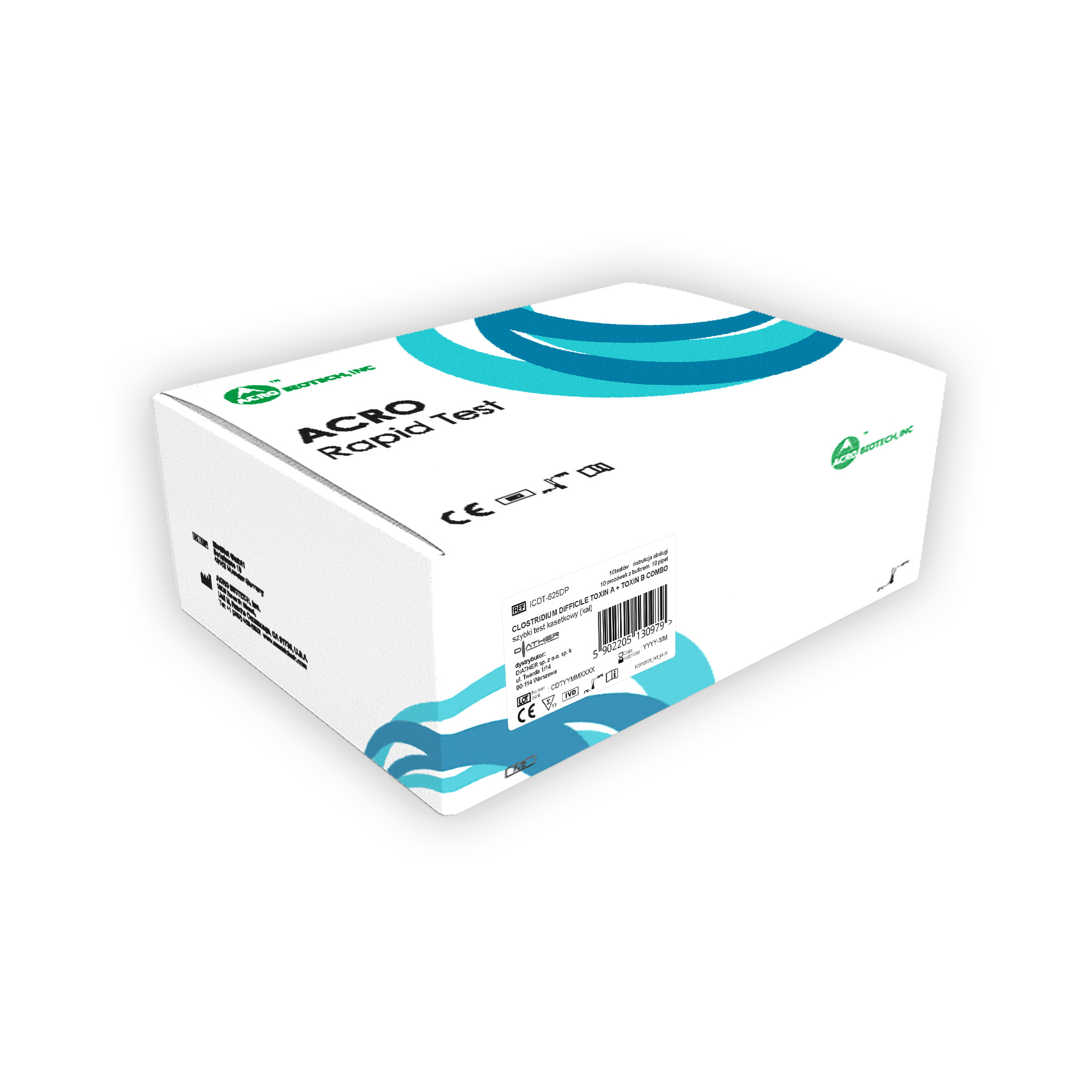 C. difficile GDH+Toxin A+Toxin B Combo Greitojo Testo Kasetė, N10