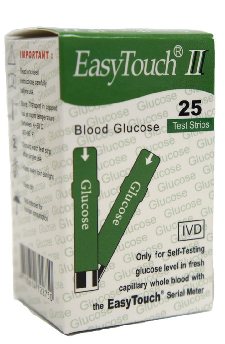 Gliukozės tyrimo juostelės EasyTouch® II, N50