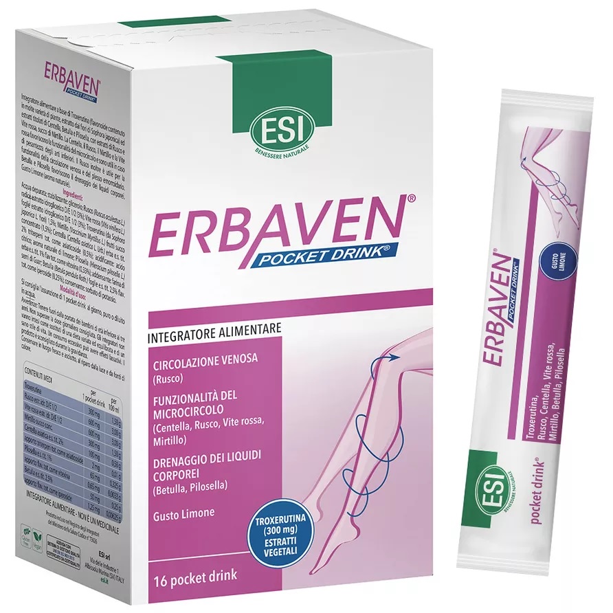 ESI ERBAVEN Pocket Drink, 16 vnt.