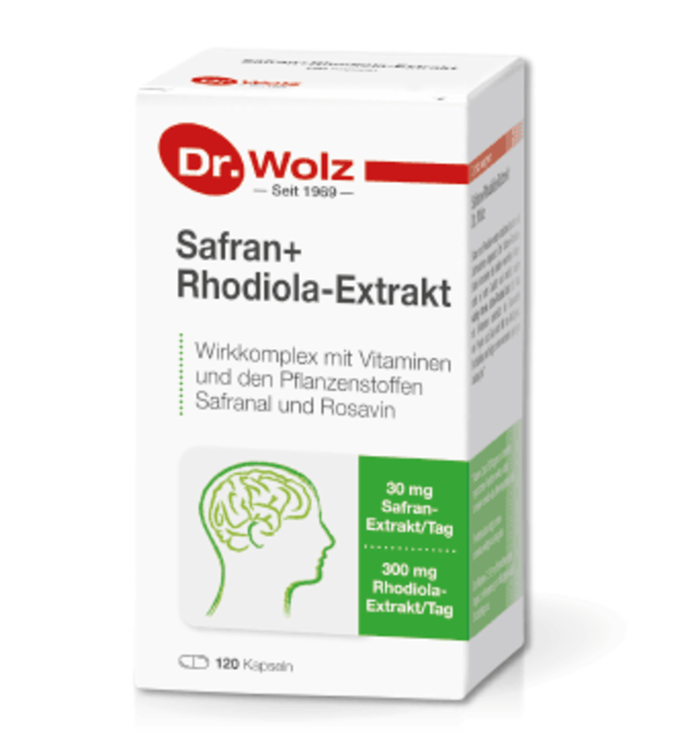 Dr. Wolz Safran+Rhodiola Extract, kaps. N120