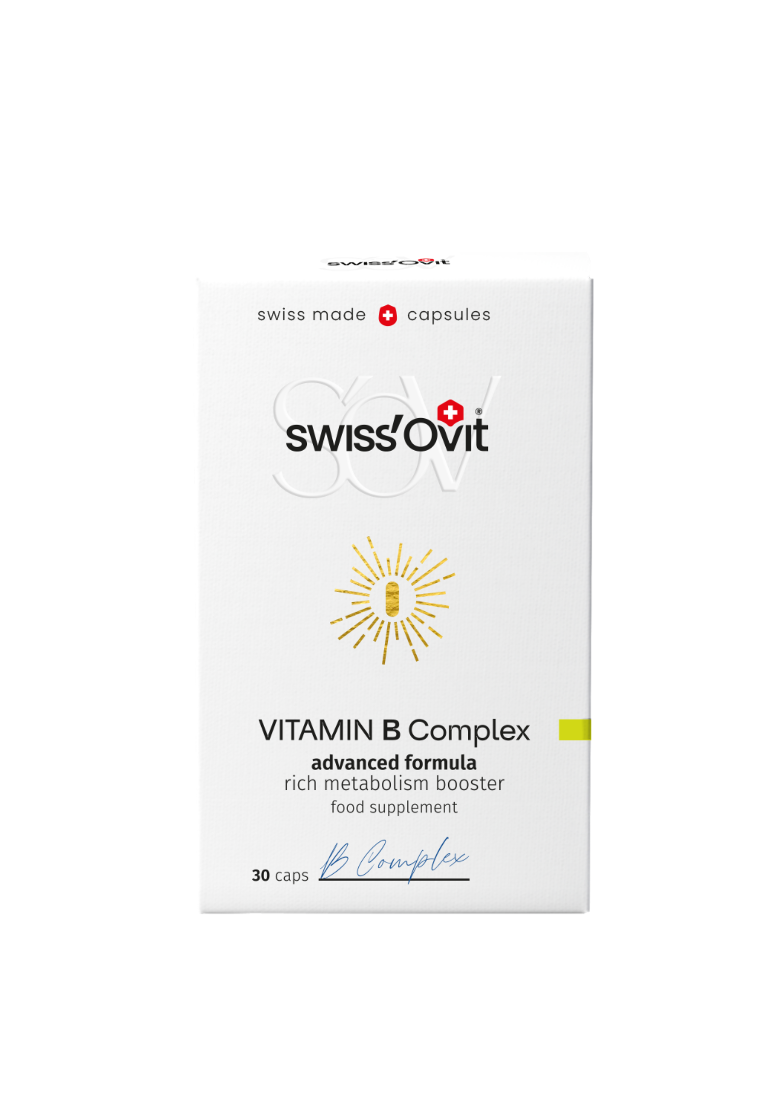 SwissOvit vitamino B kompleksas, kaps. N30