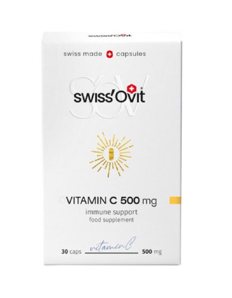  SwissOvit Vitaminas C 500mg, kaps. N30
