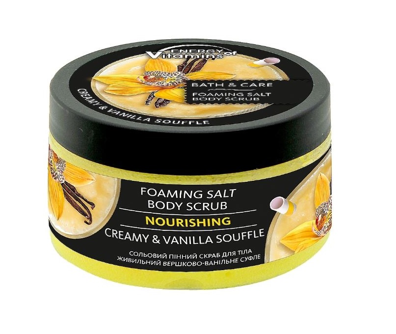 ENERGY OF VITAMINS Kreminis vanilės kūno šveitiklis, 250 ml