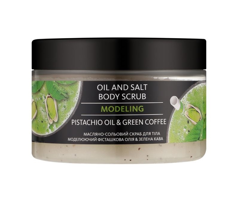 ENERGY OF VITAMINS Kūno šveitiklis su pistacijų aliejumi ir žaliąja kava, 250 ml