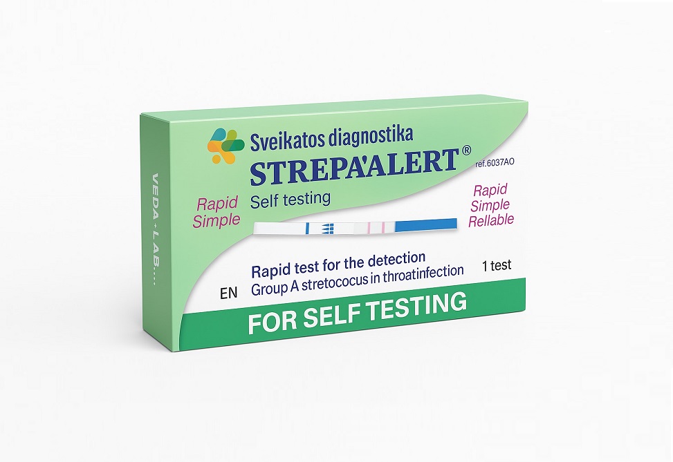 Gerklės infekcijos testas STREPA'LERT®