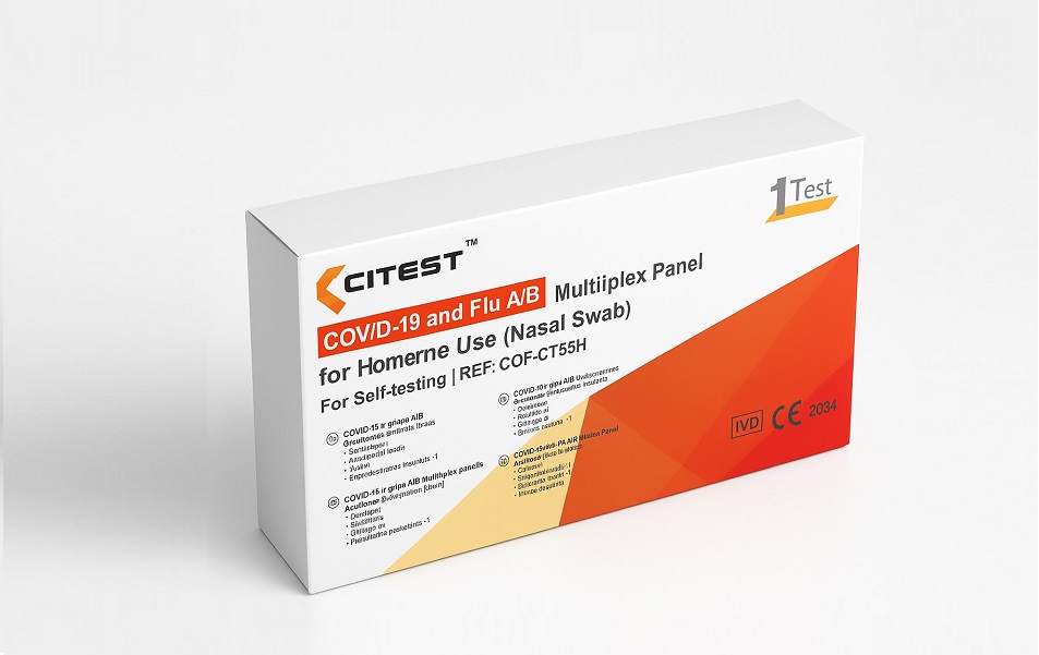 Covid-19 ir Gripo A/B kombinuotas greitasis testas, Citest