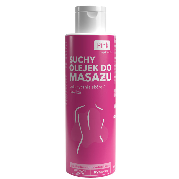 Pink Mama Masažinis sausas aliejus, 150 ml