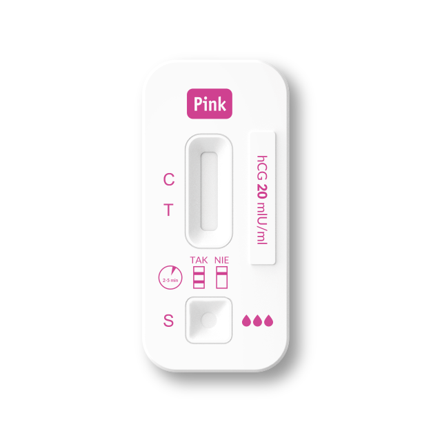 Pink nėštumo testas kasetinis (plokštelinis)