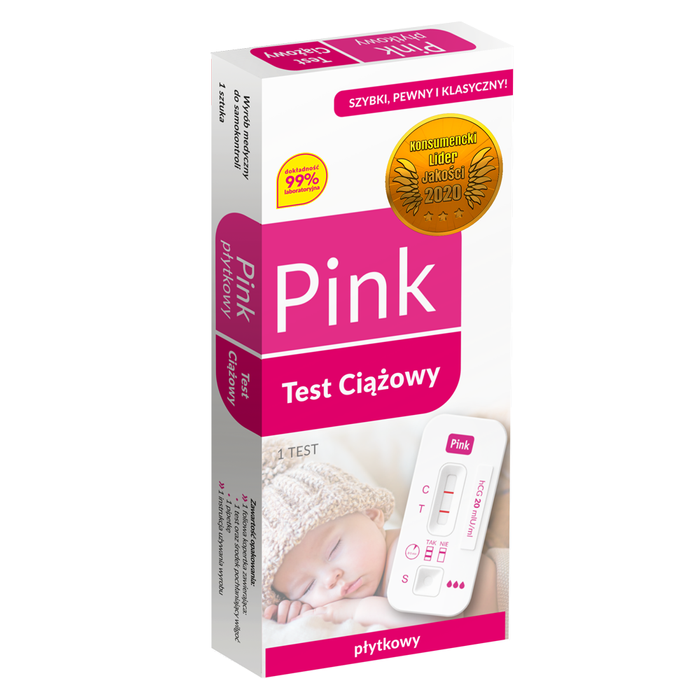 Pink nėštumo testas kasetinis (plokštelinis)
