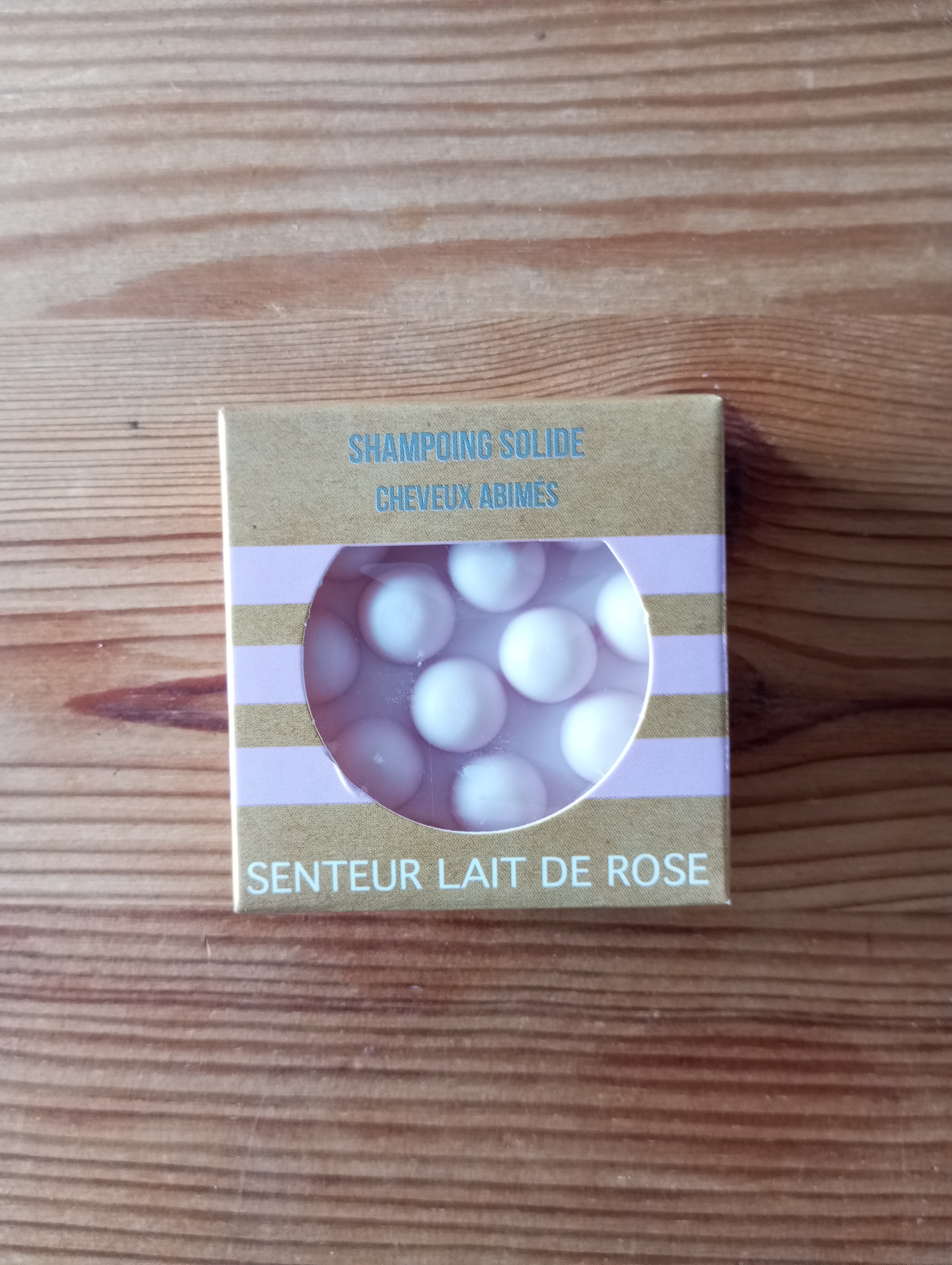 Shampoing Solide lait de rose