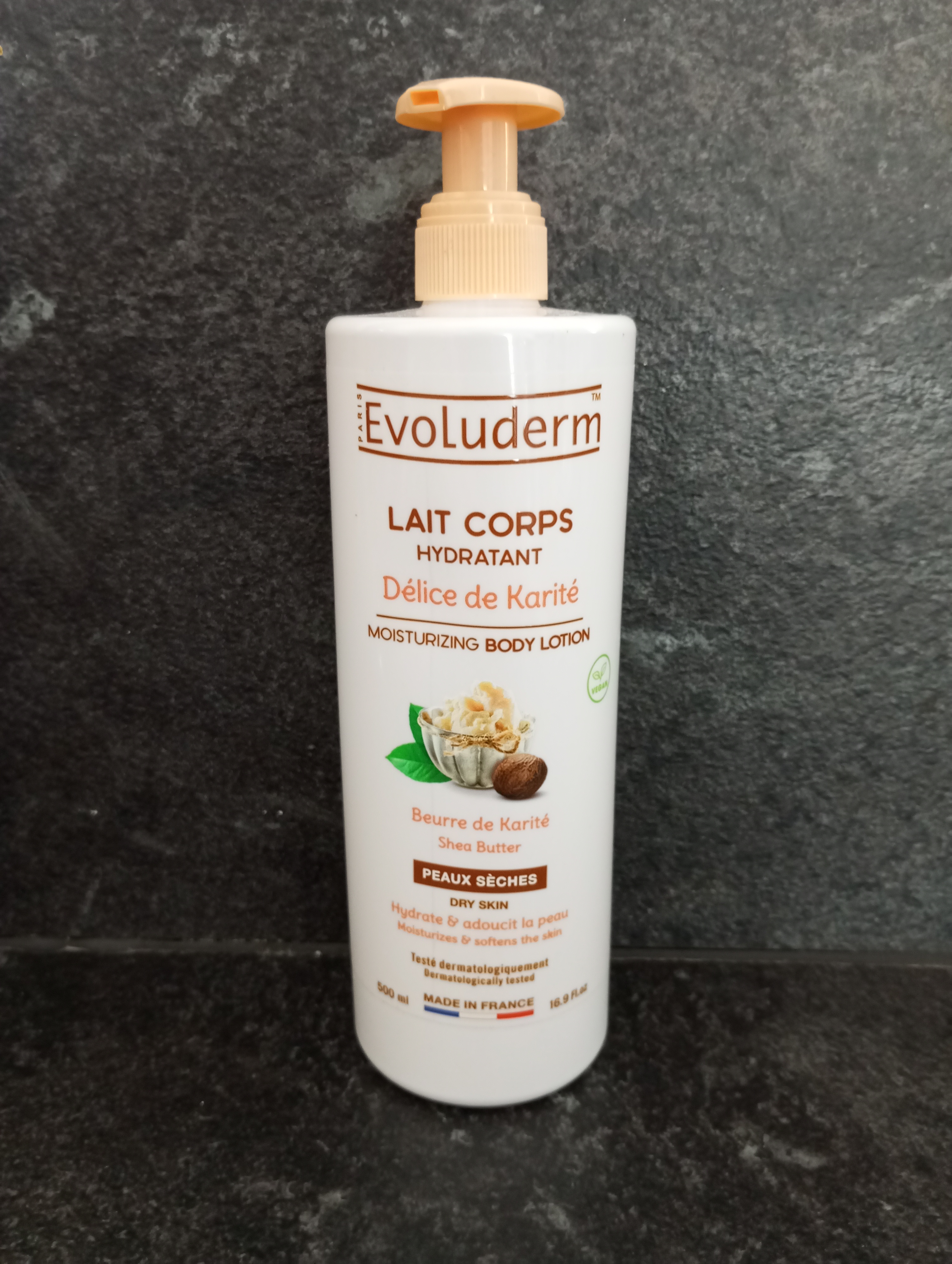 Lait Corps Hydratant Délice de Karité Evoluderm