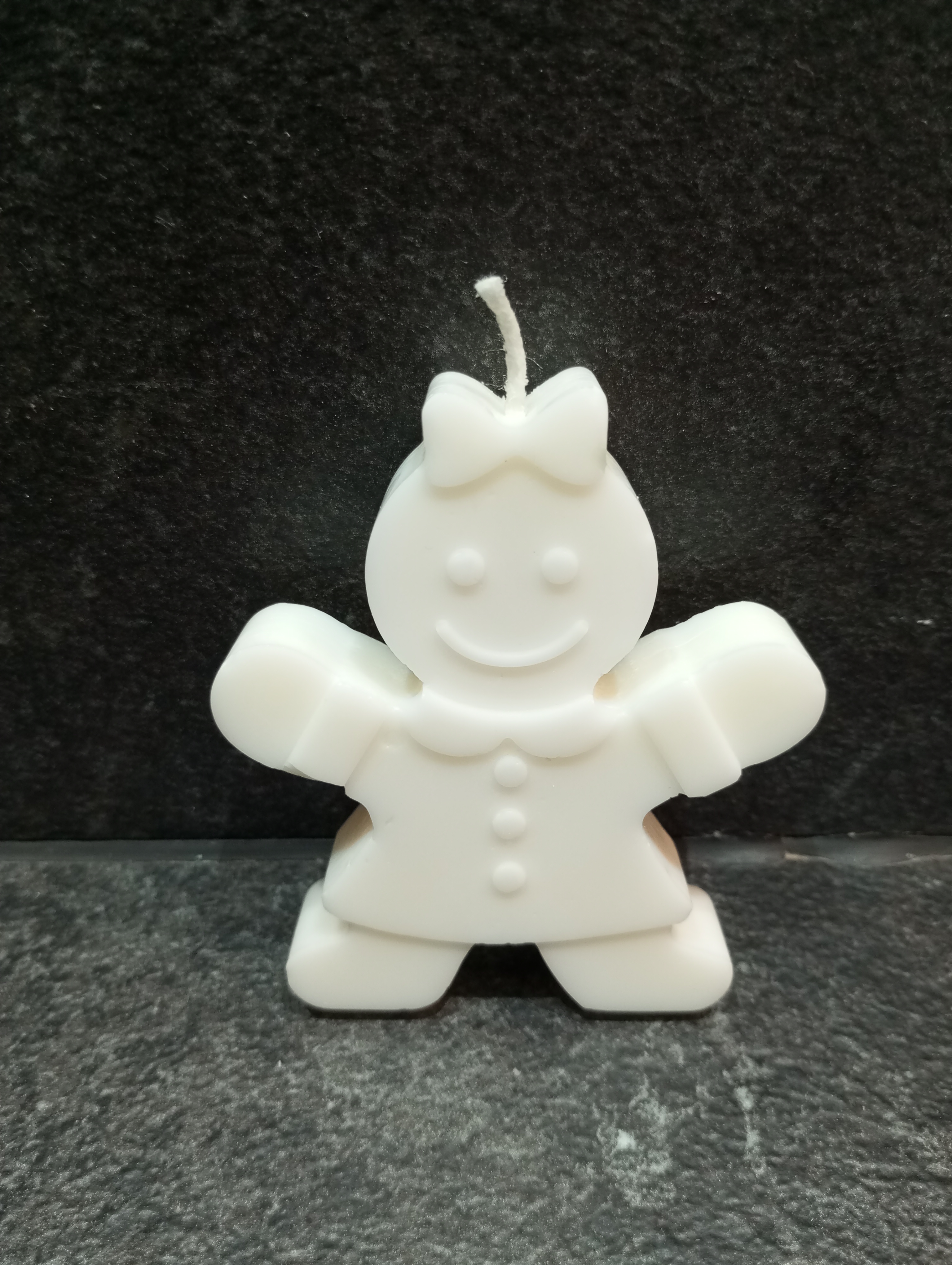 Bougie en forme de bonhomme