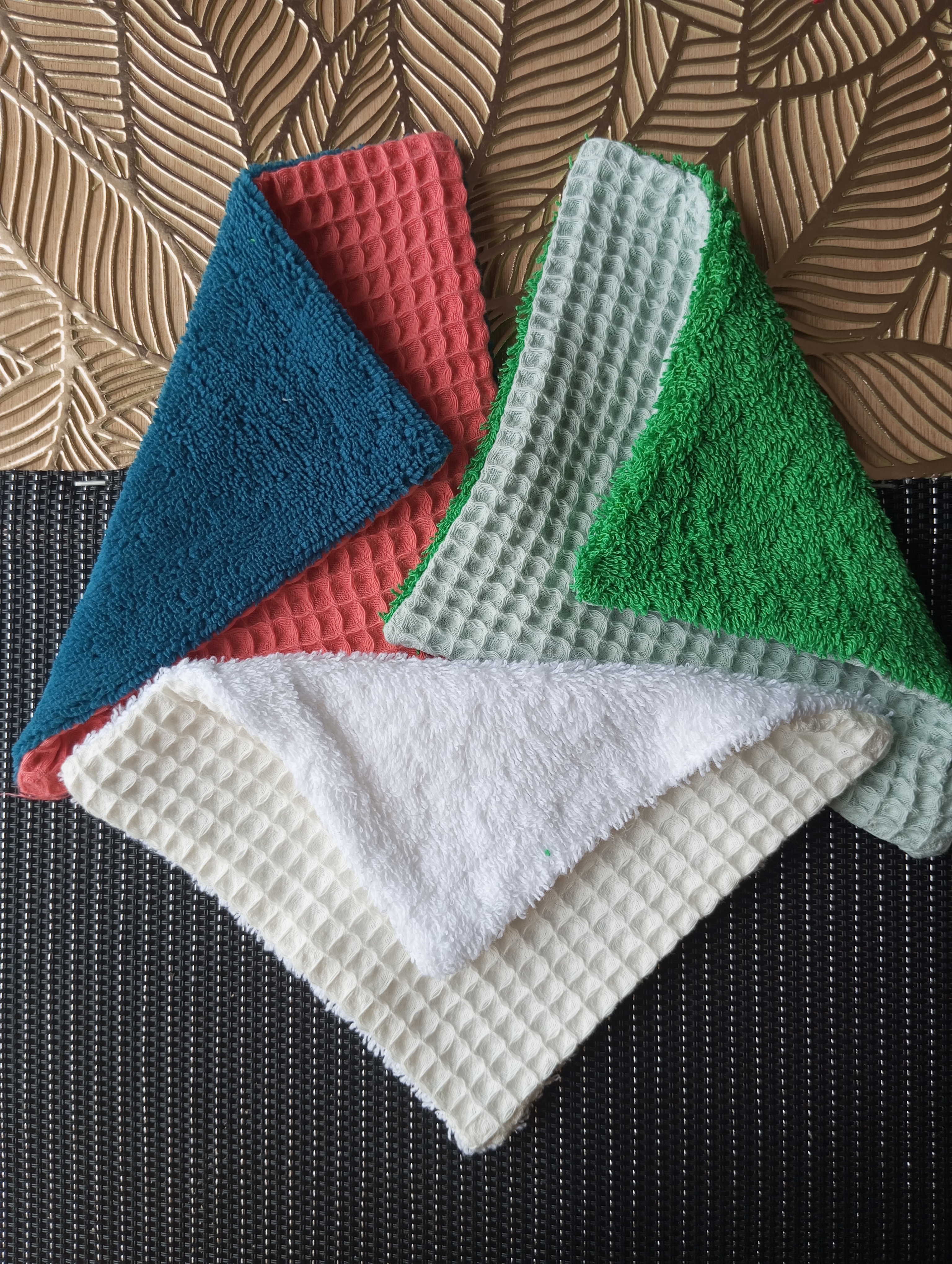 Lot de 3 lingettes réutilisables