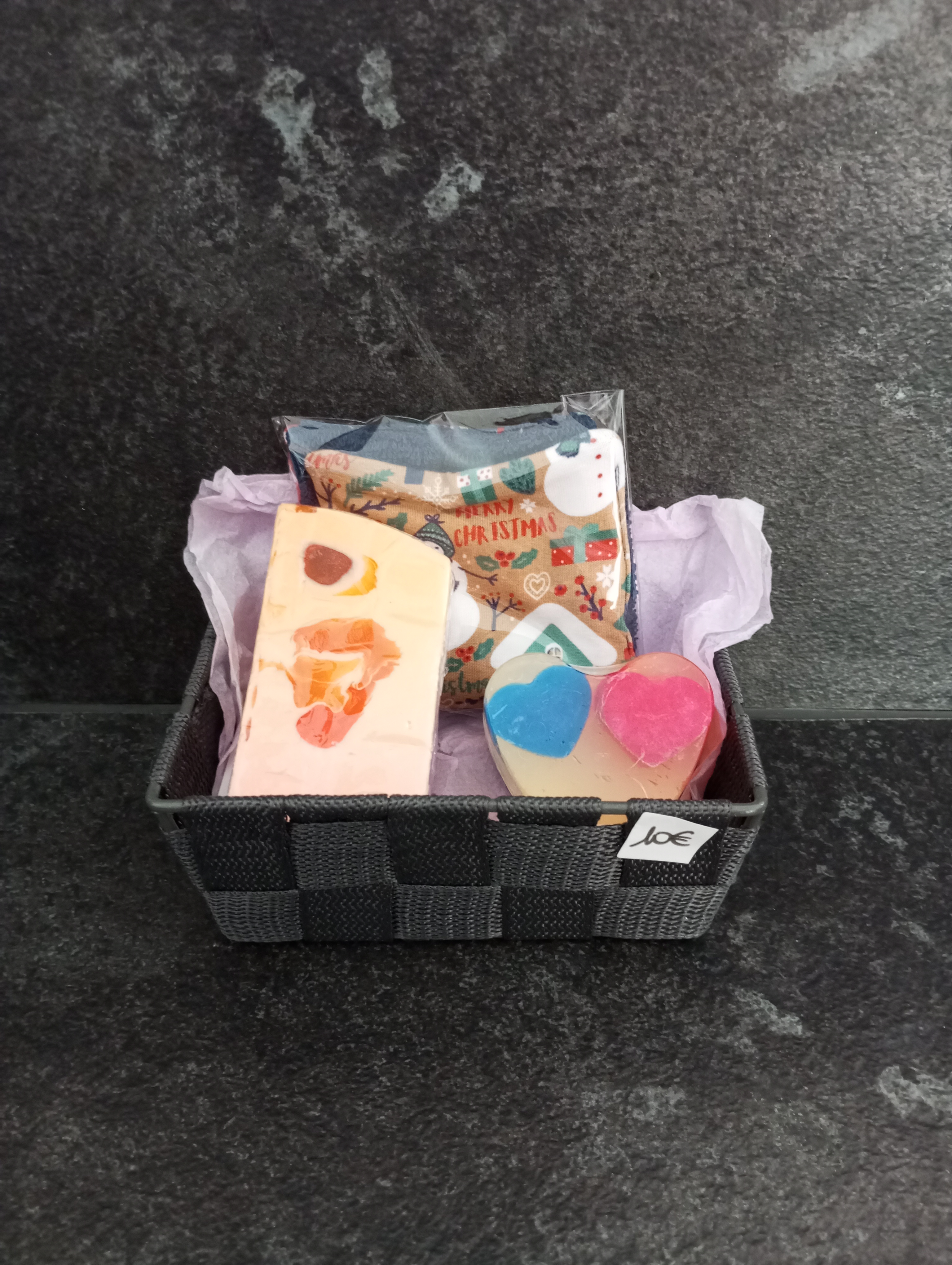 Panier cadeau de savons