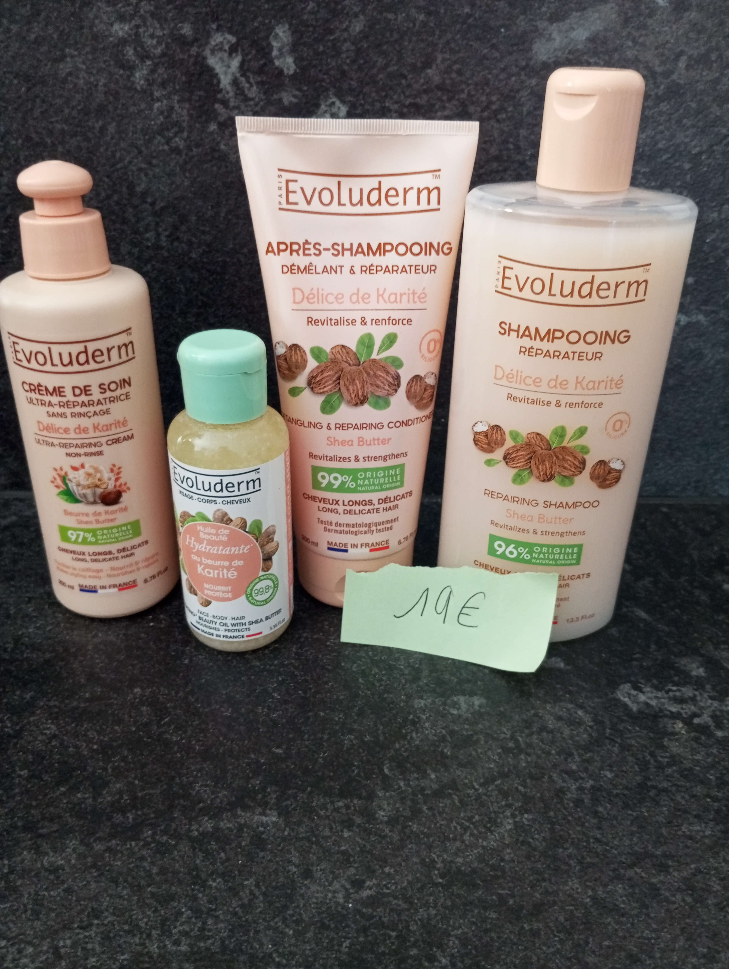 Ensemble de soins capillaires Evoluderm Délice de Karité