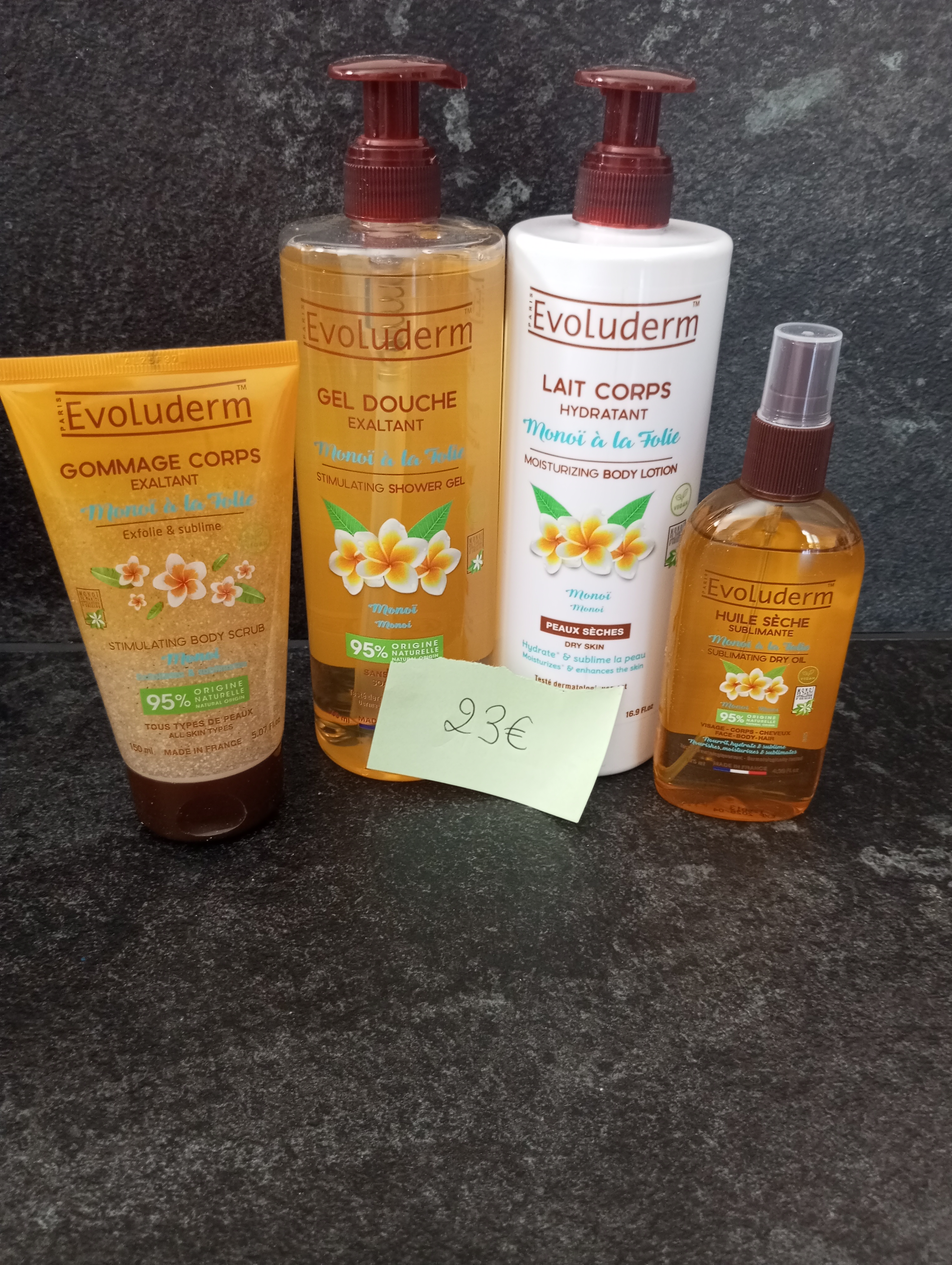 Coffret soin du corps Monoï Evoluderm