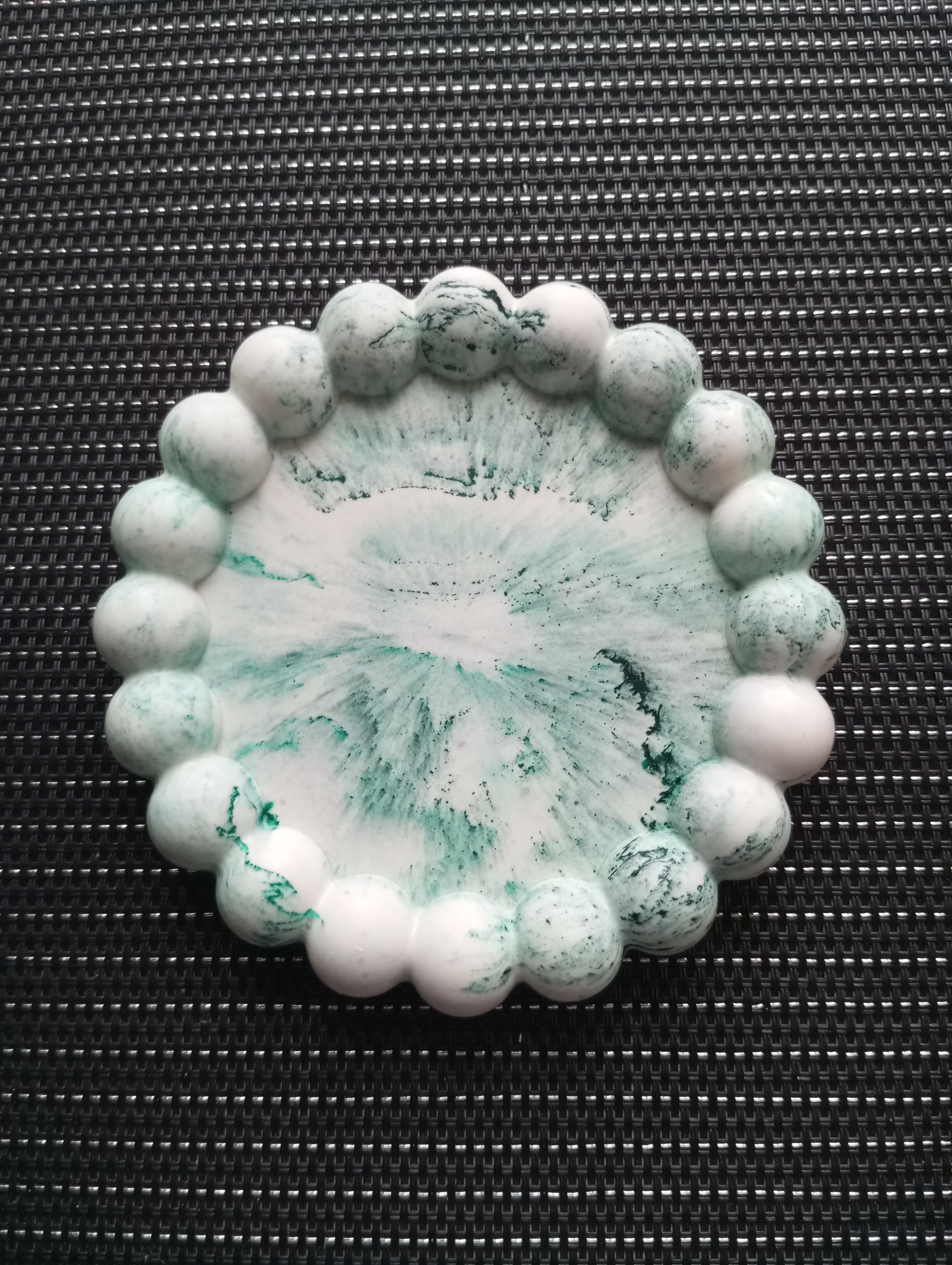 Mini plateau en jesmonite