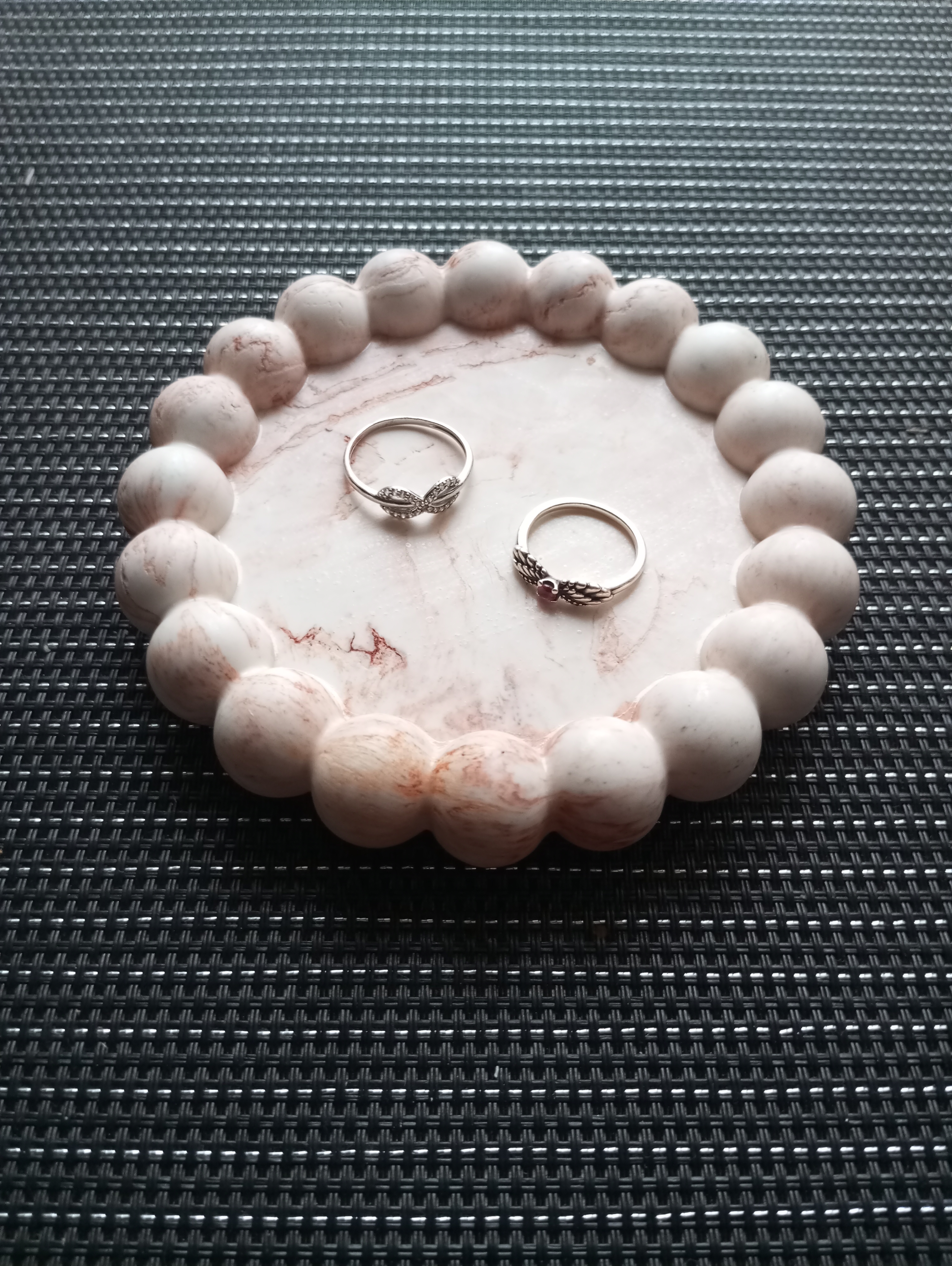 Mini plateau en jesmonite