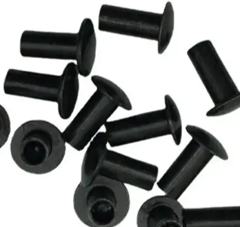 Mechanical rivets black semi-hollow rivets black ship accessories rivets large flat round head hollow rivets