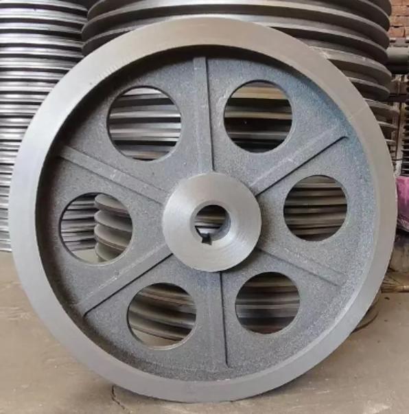 Pulley clay sand casting gray iron castings agricultural machinery