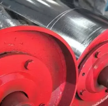 Thermal power plant belt conveyor accessories 108*280 buffer roller B=1000 belt conveyor lower adjustment roller frame