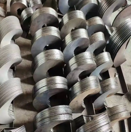 Stainless steel spiral blades Wear-resistant steel spiral blades