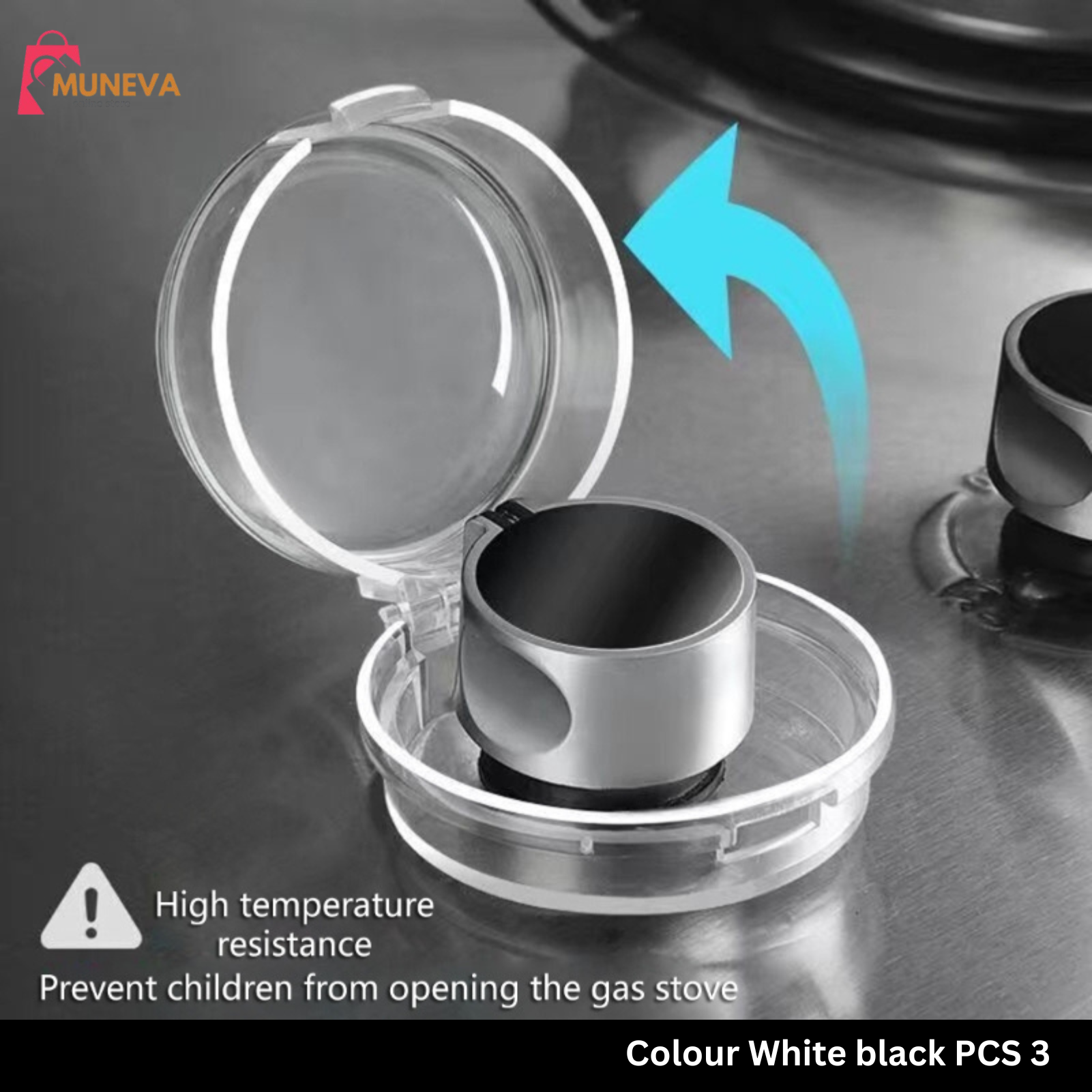 Gas knob safety cover 