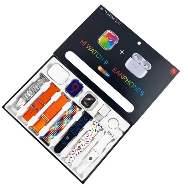 i30 Pro Max Suit Smart Watch with Earphones