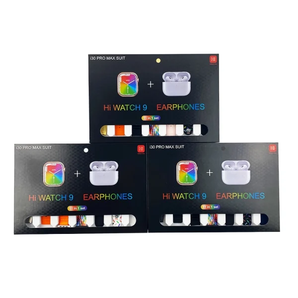 i30 Pro Max Suit Smart Watch with Earphones