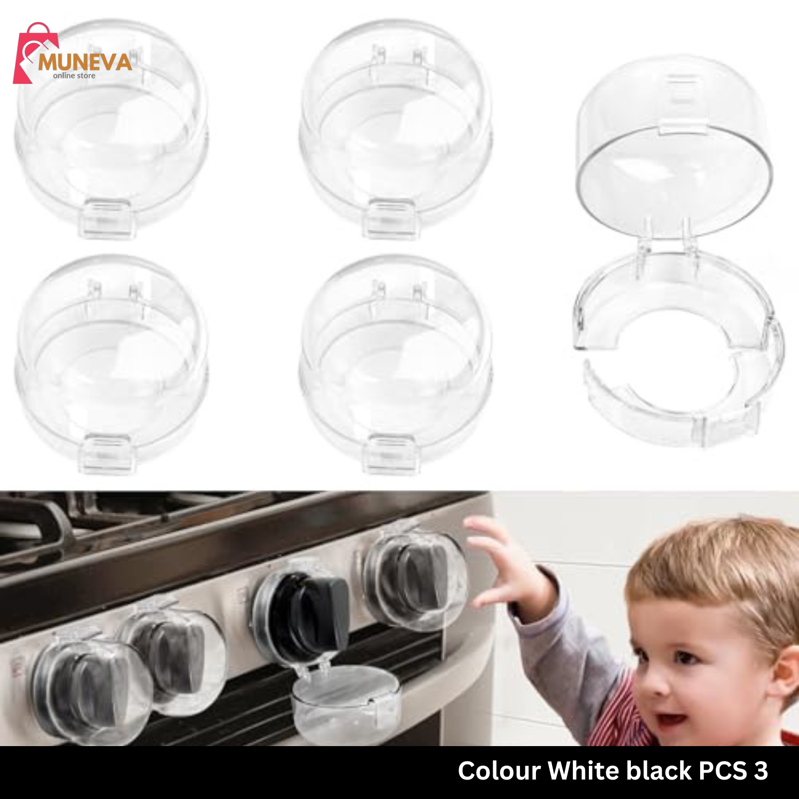 Gas knob safety cover 