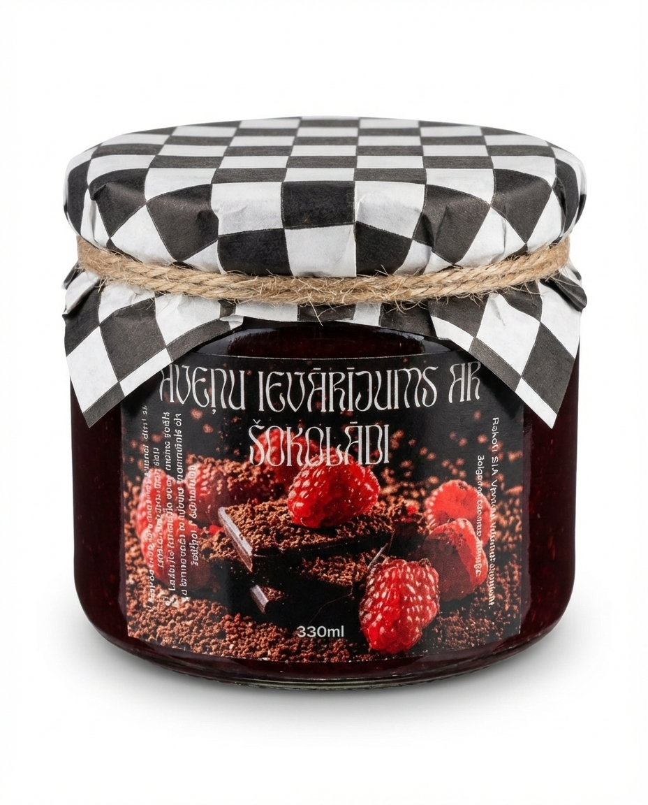 Aveņu ievārījums ar šokolādi