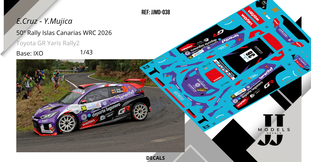 Enrique Cruz - Yeray Mujica | Toyota GR Yaris Rally2 | Rally Islas Canarias WRC 2026