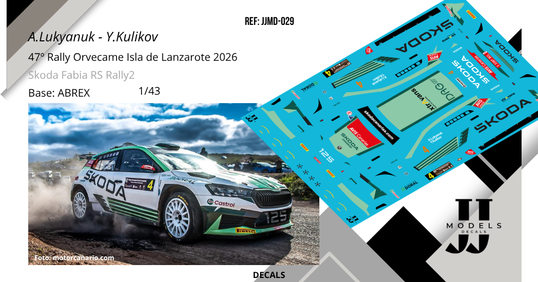 Alexey Lukyanuk - Yuriy Kulikov | Skoda Fabia RS Rally2 | Rally Orvecame Isla de Lanzarote 2026