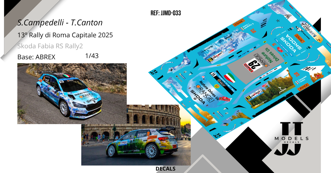 Simone Campedelli - Tania Canton | Skoda Fabia RS Rally2 | Rally di Roma Capitale 2025