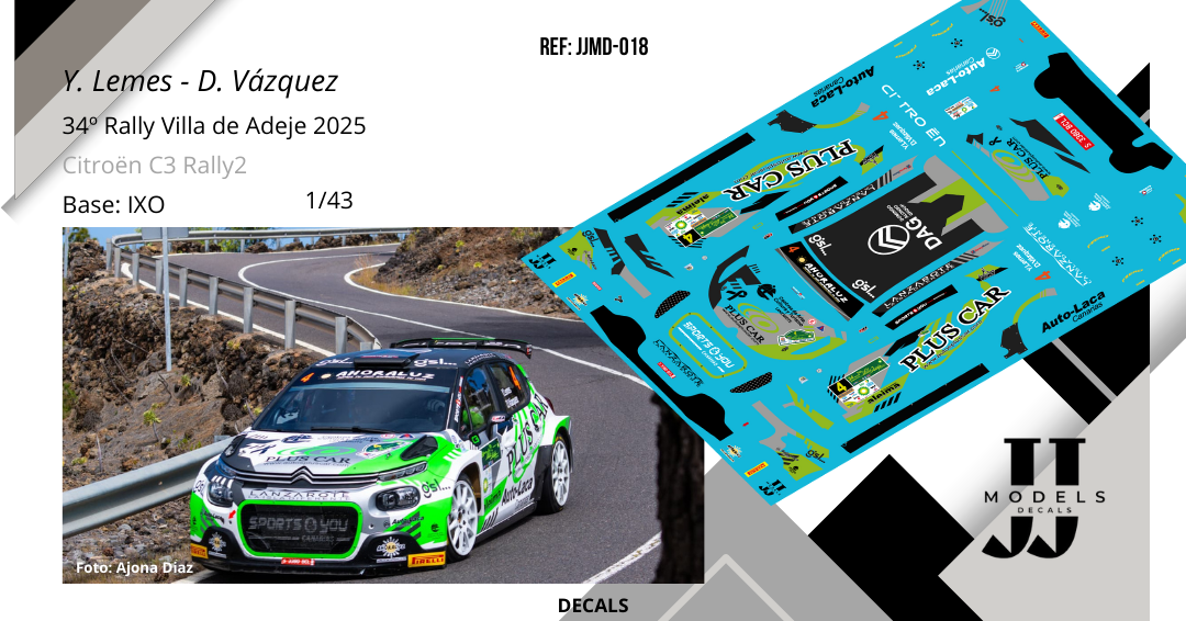 Y .Lemes - D. Vázquez | Citroën C3 Rally2