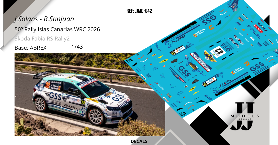 Jan Solans - Rodrigo Sanjuan | Skoda Fabia RS Rally2 | Rally Islas Canarias WRC 2026