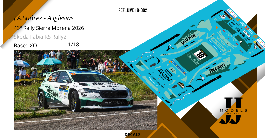 José Antonio Suárez - Alberto Iglesias | Skoda Fabia RS Rally2 | Rally Sierra Morena 2026