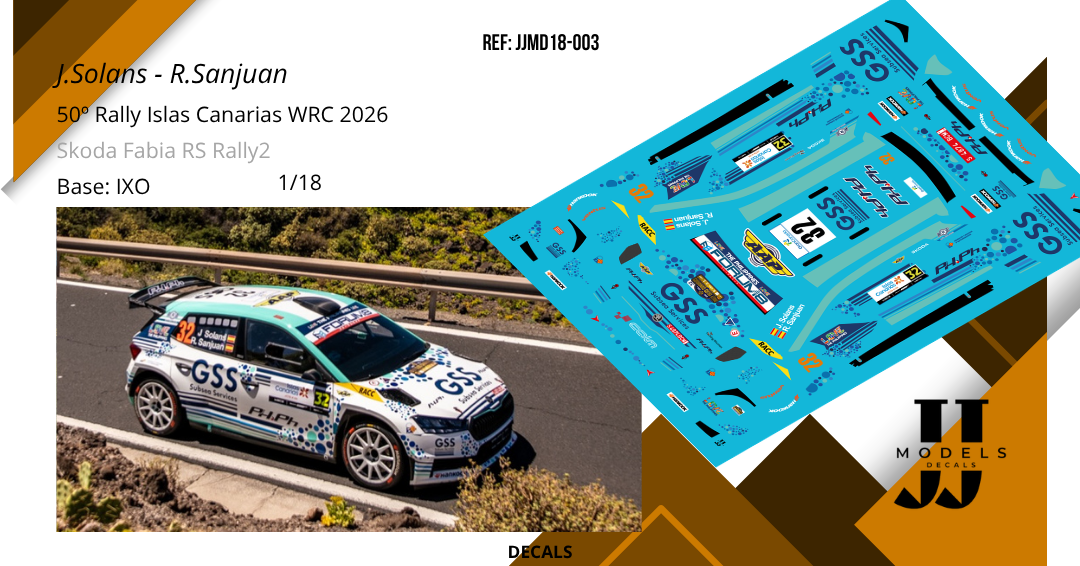 Jan Solans - Rodrigo Sanjuan | Skoda Fabia RS Rally2 | Rally Islas Canarias WRC 2026