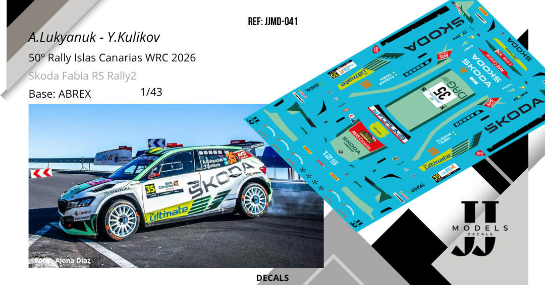 Alexey Lukyanuk - Yuriy Kulikov | Skoda Fabia RS Rally2 | Rally Islas Canarias WRC 2026