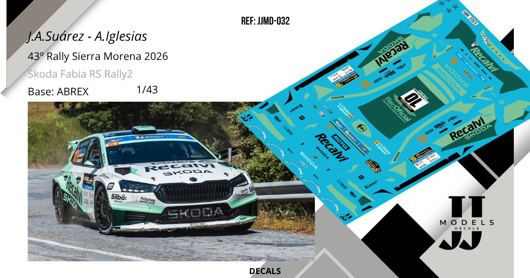 José Antonio Suárez - Alberto Iglesias | Skoda Fabia RS Rally2 | Rally Sierra Morena 2026