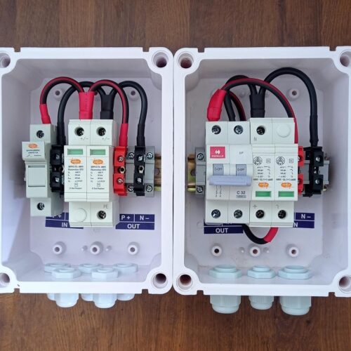 Electrical Junction Box with Circuit Breakers