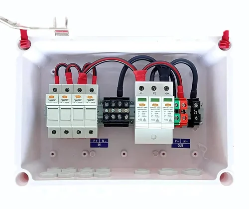Solar AJB DCDB 4 in 1 out 1000V Inbuilt 4 x 20A Fuses, 1000V SPD