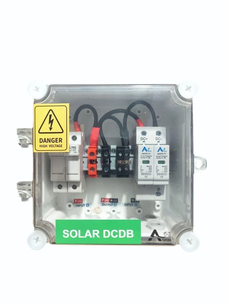 Solar DCDB 2 in 1 Out Inbuilt Agrim DC Fuse 20A, Agrim SPD 600V(Agrim Solar)