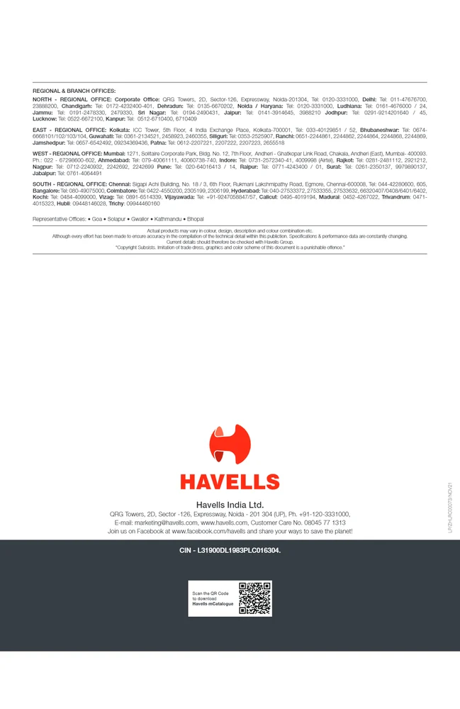 On Grid Inverters 1100 V 20kw Havells Enviro GTi 20000 TD