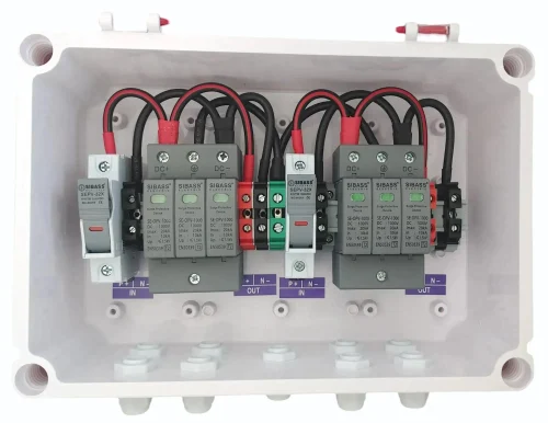 Solar DCDB 2 in 2 Out inbuilt Sibass DC Fuse, Sibass DC SPD 1000V