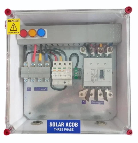 ACDB 100A (25KW - 41KW)  ABS  ENCLOSURE+WIRED WITH RYB INDICATORS