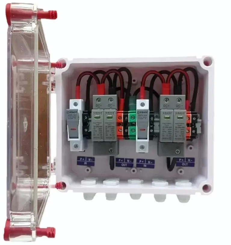 Solar DCDB 2 in 2 Out Inbuilt Sibass DC Fuse 25A, Sibass SPD 600V